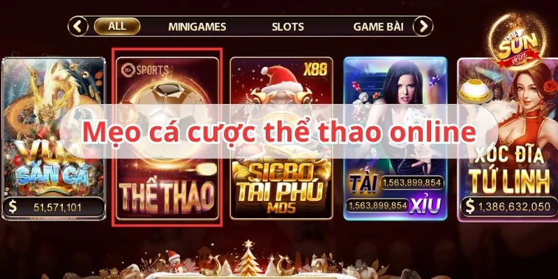 5+ Mẹo cá cược thể thao online nhà cái không muốn bạn biết 1 mẹo cá cược thể thao online sunwin